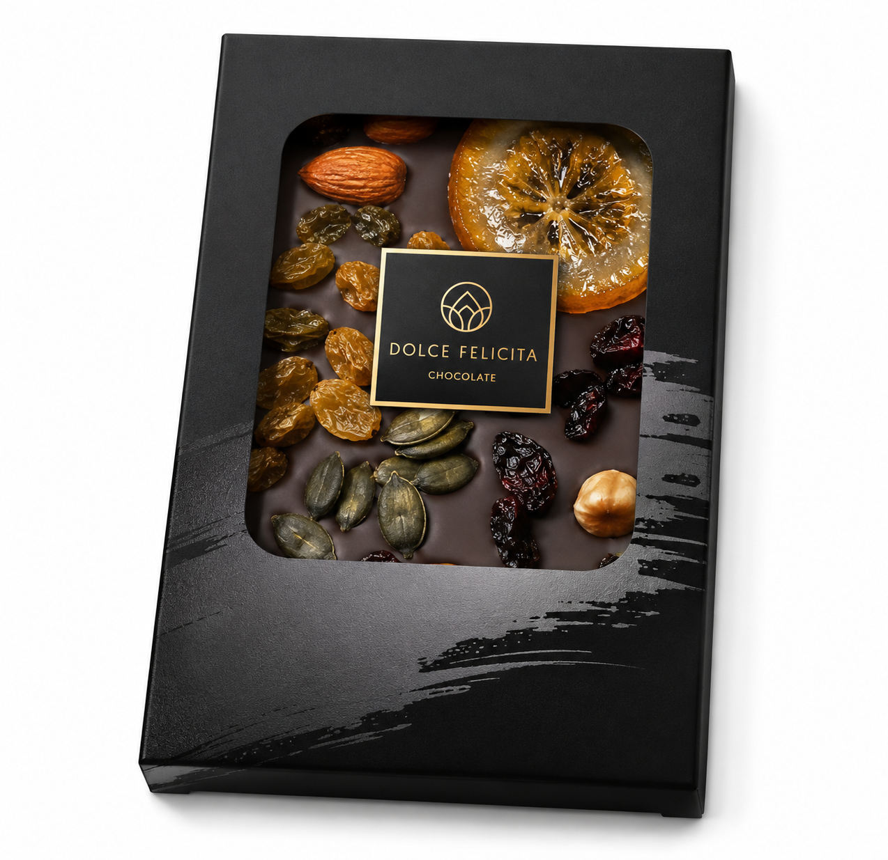 Dark Chocolate with Fruit & Nuts / Tmavá čokoláda s ovocím a orechmi – 1