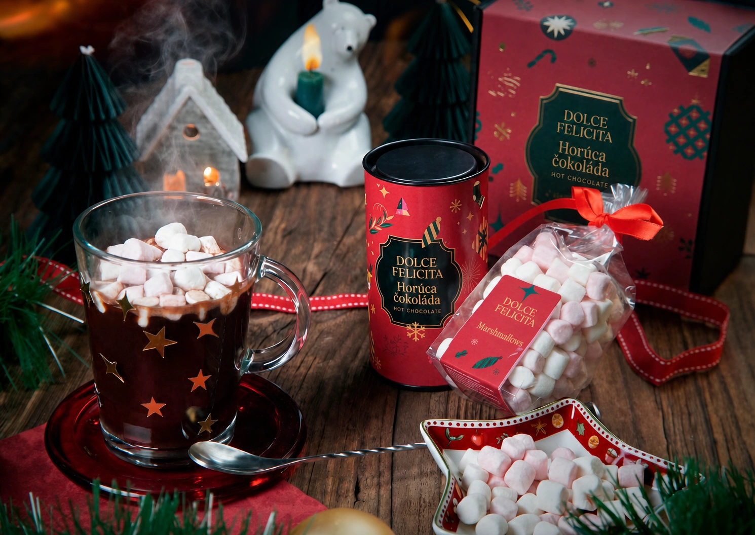 Horúca čokoláda a marshmallows – darčekový set – 1