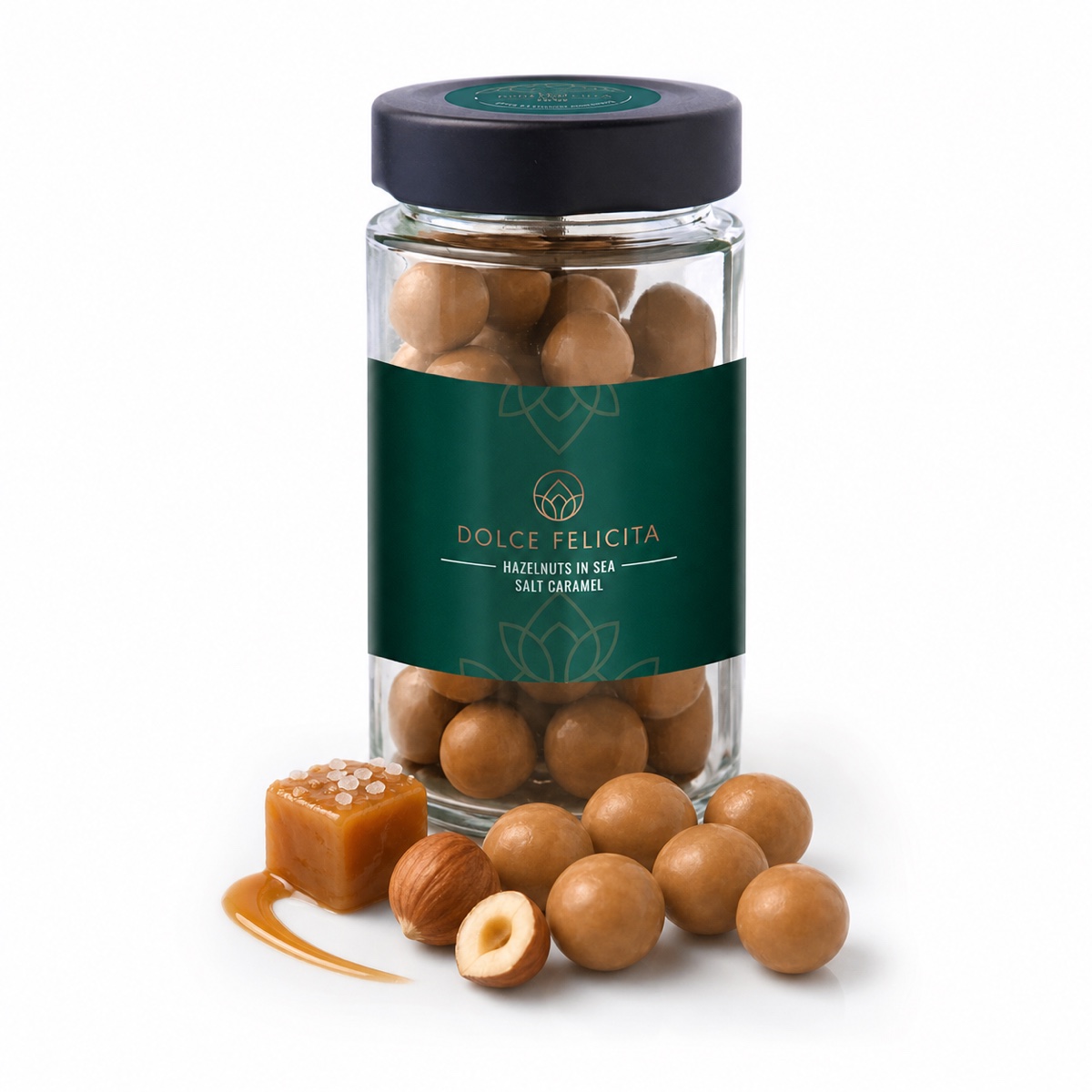 Hazelnut Balls in Salted Caramel – 1
