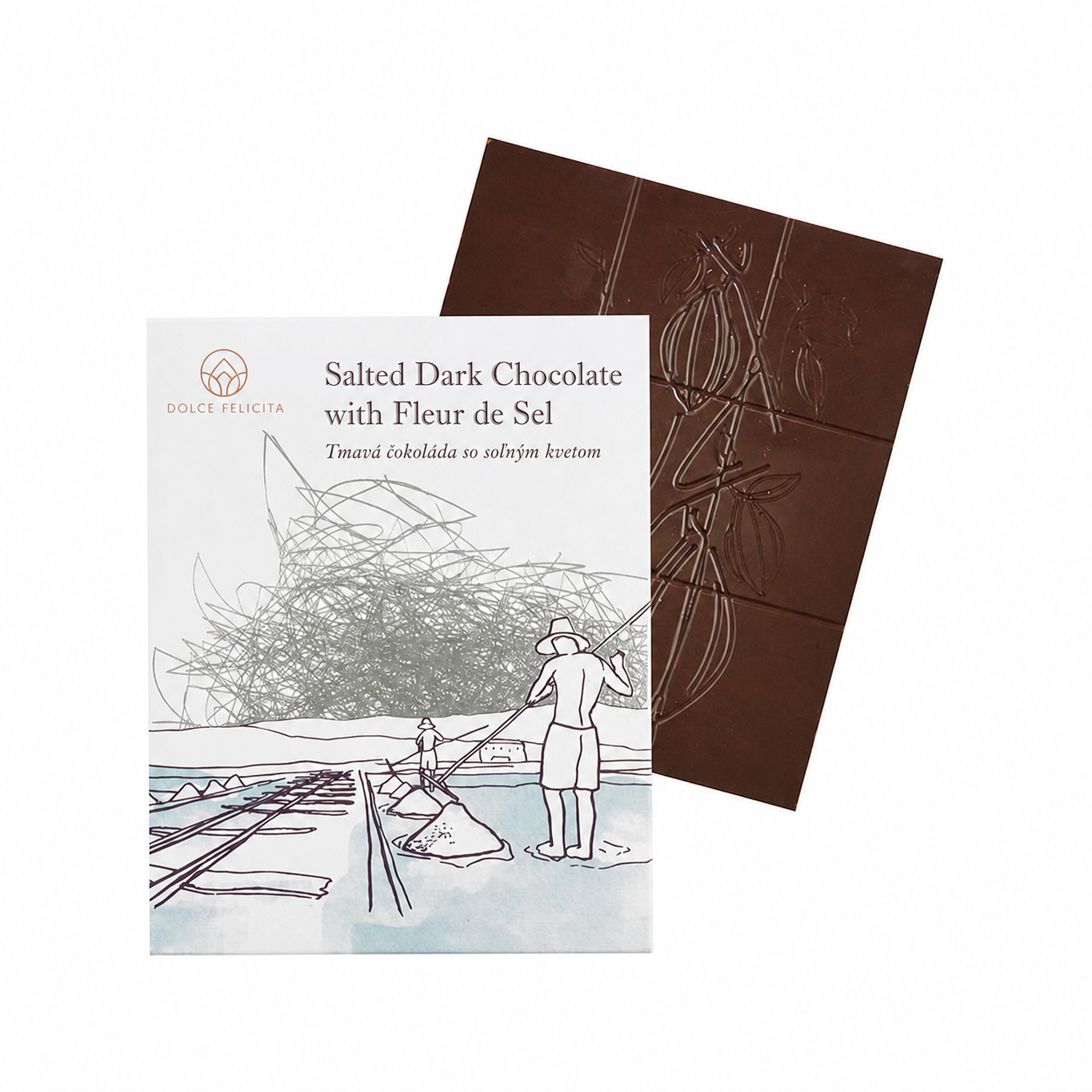 Salted Dark Chocolate with Fleur de Sel / Tmavá čokoláda so soľným kvetom – 1